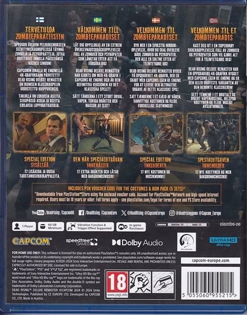 Dead Rising Deluxe Remaster - Special Edition - PS5 (A Grade) (Genbrug)